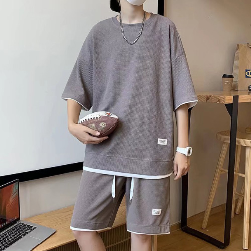 파쿠 레이어스 상하 반팔티셔츠 반바지 세트