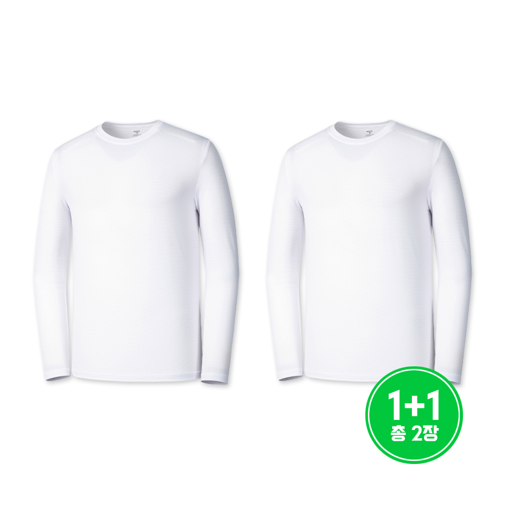 HAEINI 쿨티 냉감티셔츠 라운드 긴팔티