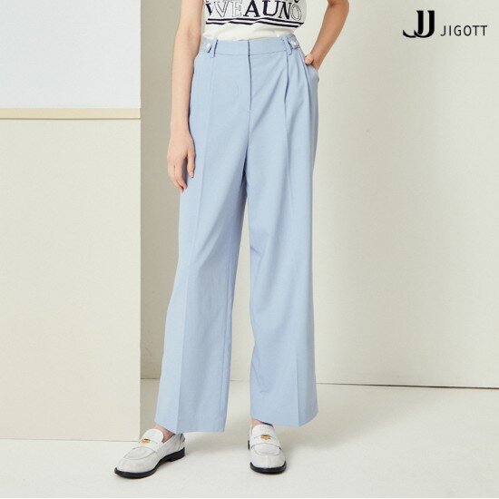 JJ지고트 사이드 장식 포인트 롱 팬츠
