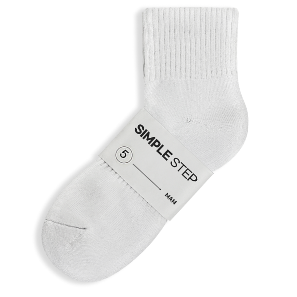 심플스텝 남성용 스포츠 무지 단목 양말