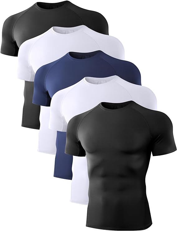 5/6 Pack Men’s Compression Shirts