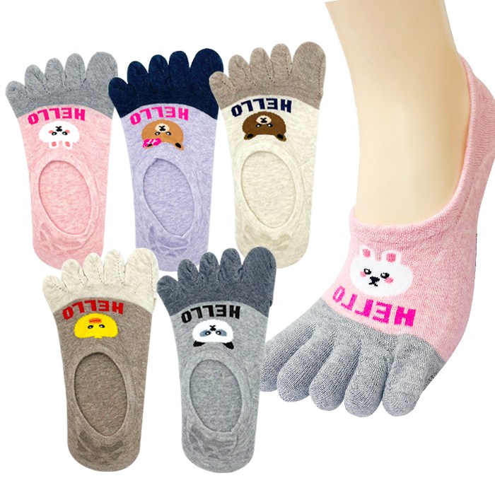 트레스패스 여성 고급 패션 발가락덧신 페이크삭스