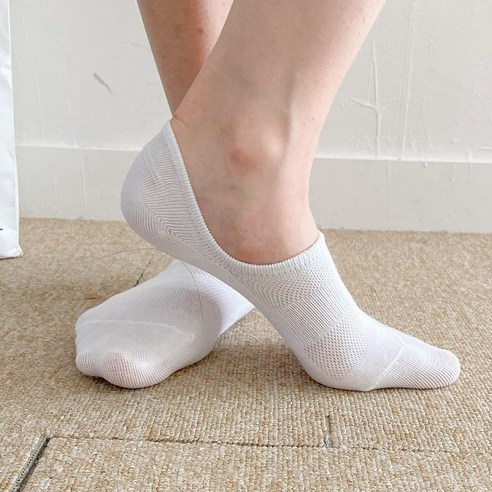 에너바디 여성 발등메쉬 덧신 양말 5족