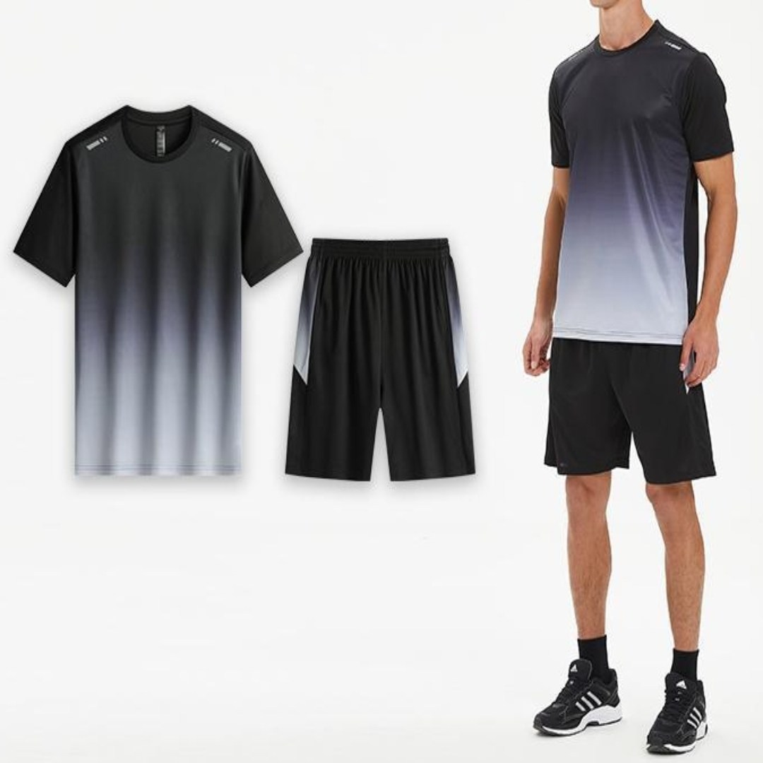 제니리 남자 운동복 세트 러닝복 반팔
